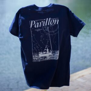 Navy blue T-shirt concept for MYCHI merchandise
