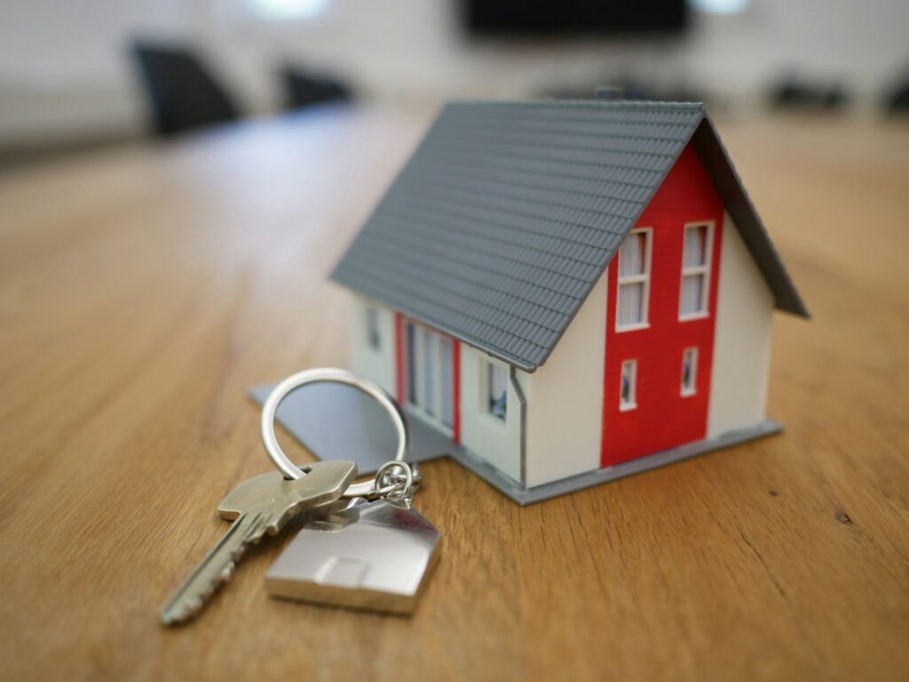 House keys and paperwork prepared for a home sale